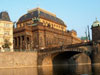 View on National Theatre from Vltava river