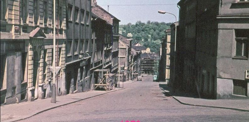 Looking towards Vítkov Hill, 1970