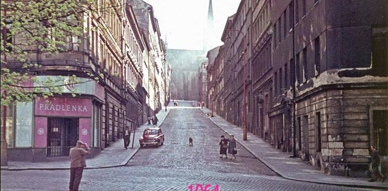 Towards the church of St Procopius, 1964