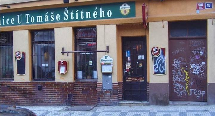 Restaurace U Štítného, just next door to the hotel, 2013