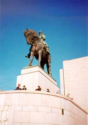 Jan Zizka 's statue - the biggest statue of a leader on a horse in the world